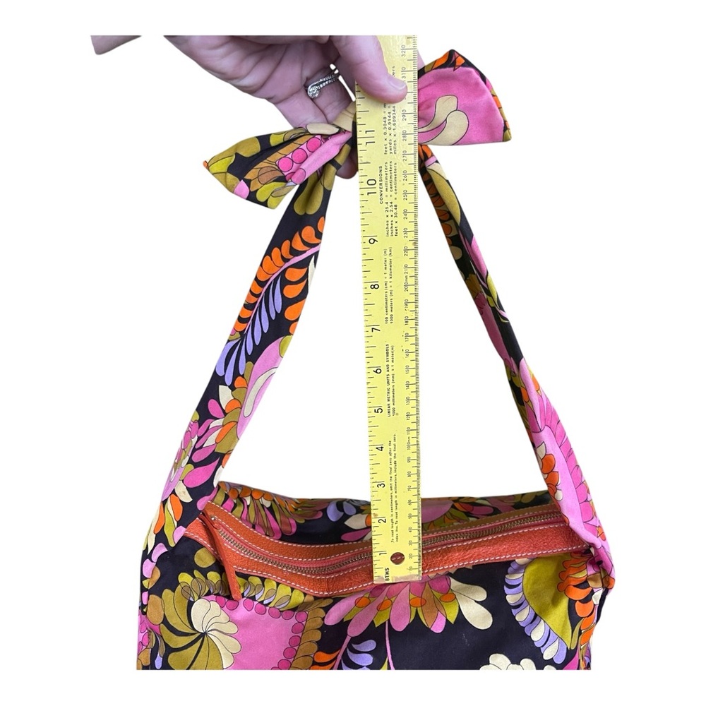 Kate Spade Purse Tote Floral Hawaiian Y2K Bright Canvas Zip Medium Funky Art - Picture 11 of 16